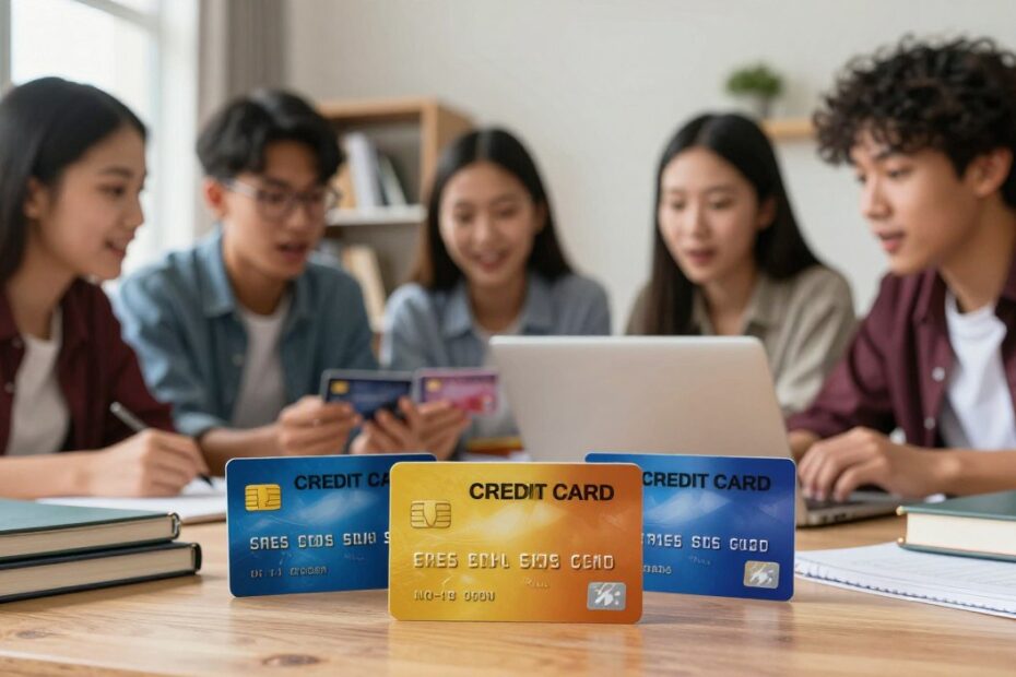 cartões voltados para estudantes / universiários